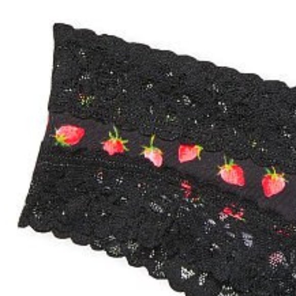 VS Strawberries Lace Waist Cotton Cheeky Panty NWT - Picture 4 of 14
